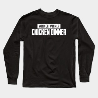 pubg chicken dinner Long Sleeve T-Shirt